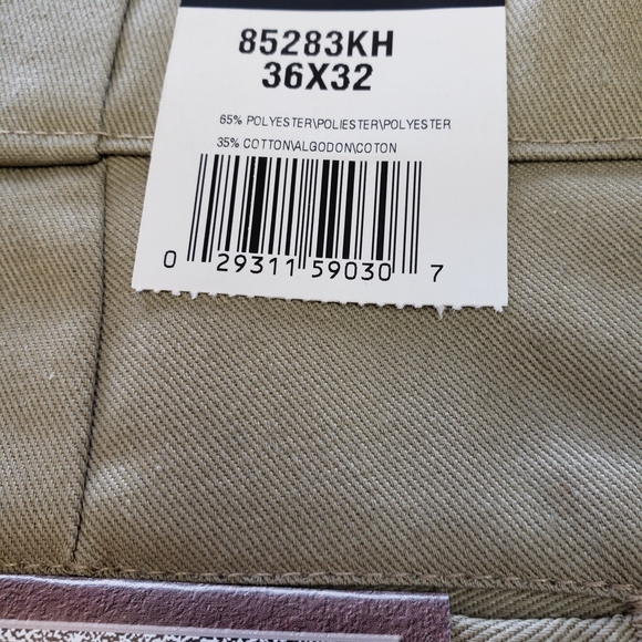 Dickies Khaki Work Pants with Cell Phone Pocket - Picture 4 of 5